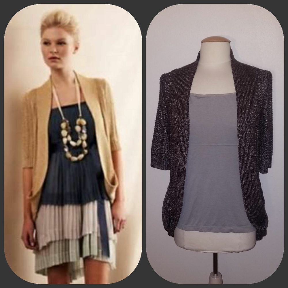 Anthropologie [Moth] Open Front Cocoon Sweater